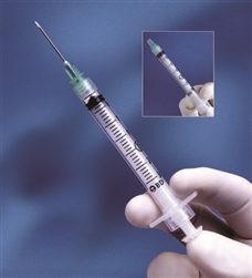 BD Integra™ Detachable, Retractable Needle, 25g x 1"