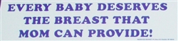 "Every Baby deserves the Breast" Bumper Sticker