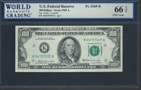 U.S. Federal Reserve, Fr. 2165-K, 100 Dollars, Series 1969 A Signatures: Kabis/Connally 66 TOP UNC Gem  