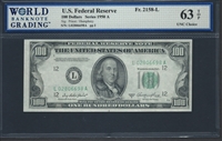 U.S. Federal Reserve, Fr. 2158-L, 100 Dollars, Series 1950 A Signatures: Priest/Humphrey 63 TOP UNC Choice  