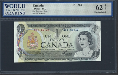 Canada, P-085a, 1 Dollar, 1973, 62 TOP Uncirculated