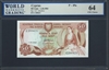 Cyprus, P-49a, 50 Cents, 1.10.1983 Signatures: A.C. Afxediou 64 UNC Choice  