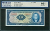 Costa Rica, P-230a, 10 Colones, 4.3.1969, Signatures: Bennett/Obregon, 66 TOP UNC Gem