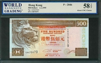 Hong Kong, P-204b, 500 Dollars, 1.1.1995, Signatures: unidentified,  58 TOP About UNC Choice 