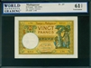 Madagascar, P-37, 20 Francs, ND (1937), Signatures: Chaudun/Dejouany, 61 TOP Uncirculated