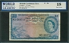 British Caribbean Territory, P-08b, 2 Dollars, 2.1.1958, Signatures: Essex/Waterman/Williams, 15 Fine Choice