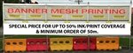 1.8 x 50m Printed Construction Site Banner Mesh