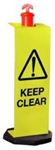 Keep Clear Sign for Temporary T-Top Bollards