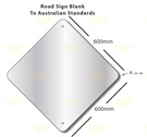 600x600mm 1.6mm thick Aluminium road sign blanks