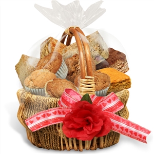 Valentine's Day Low Carb Fat Free Sweet Treats Gift Basket