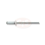 1/8" White Blind Rivet Box of 500.  1/8" diameter with a grip range of 1/16" to 1/8".  Flange diameter of 1/4", all aluminum rivet.