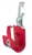 HPH 1"  Red J Hook With Multi Clip Box of 25