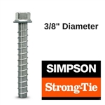 3/8" x 1-3/4" Simpson Titen HD Concrete Anchor Box of 50