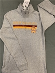 Ladies Gray Quarter Zip Sweatshirt