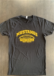 Black and Gold Football Tee