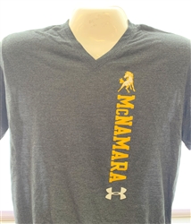 Under Armour V Neck Charcoal T Shirt