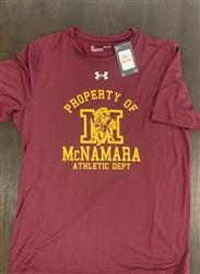 Under Armour Dri Fit Maroon T Shirt