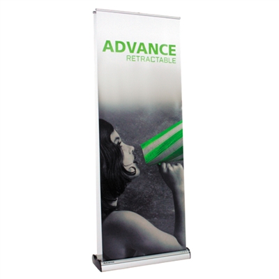 Advance Double Sided Retractable Banner Stand with Changeable Cassettes - Portable Trade Show Banner Display