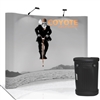 4x3 Curved Coyote Pop Up Display with Full Graphic Mural Fast Kit