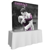 Embrace 2x2 pop up display with fitted dye-sub SEG graphic including endcaps perfect for a table top display