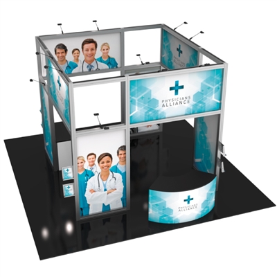 Hybrid Pro Modular 20x20 Kit-18 - Trade Show & Exhibit Island Display