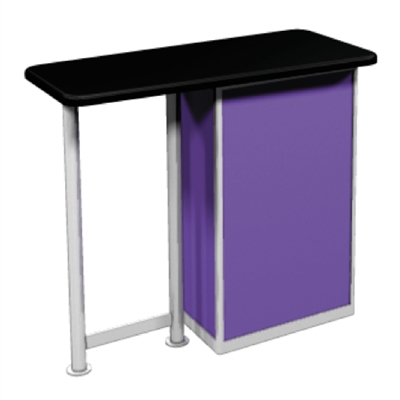 Straight-Leg Portable Trade Show Exhibit Reception Counter & Podium