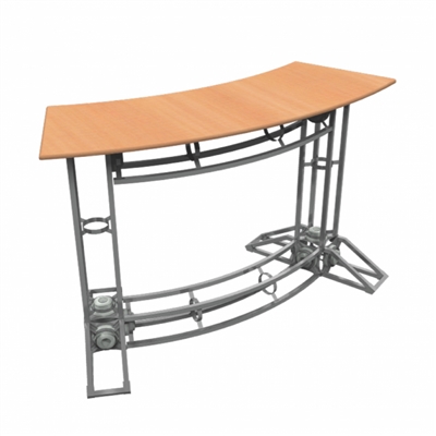 Curve Truss Counter - Orbital Truss Trade Show Exhibit Accessory