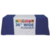 36" Table Runner Full - Custom Printed Trade Show Exhibit Table Cover