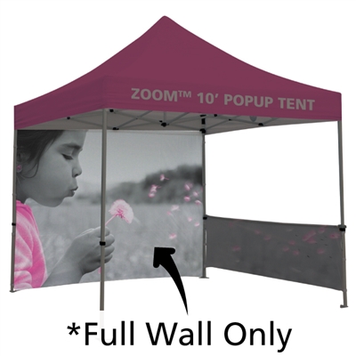 Zoom 10 Pop Up Tent Kit Full Graphic Wall - Outdoor Trade Fair Display