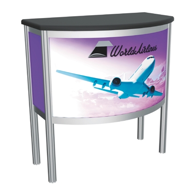 Vector Frame Counter & Podium 05 - Extrusion Based Trade Show Display