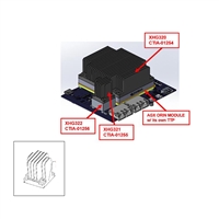 Forge 10G PHY Finned Heatsink for the NVIDIA Jetson AGX Orin modules (XHG321)