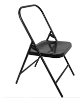 TRUE BLUE Metal Folding Chair, backless