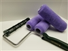 Combo: Roller Handle + 3 Pak - Roller Sleeve/Cover - 9" Premium Shedless Knit