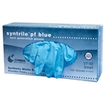 Syntrile PF Blue Nitrile Exam Gloves