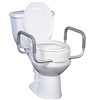 Drive Medical Premium Raised Toilet Seat Elongated Bowl