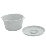 Lumex 7-Quart Commode Pail and Lid