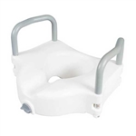 Carex Classic  Raised Toilet Seat with Armrests 4.5 Inch