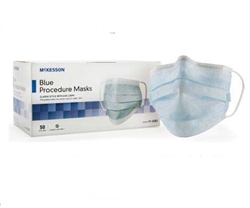 McKesson_Blue_Pleated_Procedure_Mask