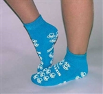 McKesson Medi-Pak Performance Teal  Above Ankle Slipper Socks