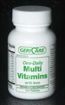 Geri Care One-Daily Multi-Vitamin with Iron - Bottle of 100