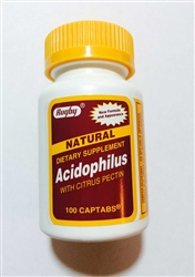 Rugby Acidophilus Captabs Bottle of 100