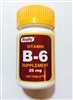 Rugby Vitamin B6 25 mg Tablets Bottle of 100