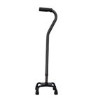 Carex Small Base Designer Quad Cane - Black