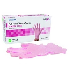 McKesson Pink Nitrile Exam Gloves