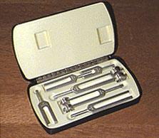 Tuning Fork Clinical Grade Set 128-4096 Cps 6 pc+Case
