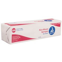 Non-Woven Gauze Sponge 2 x2  4 Ply Bx 200 Non-Sterile