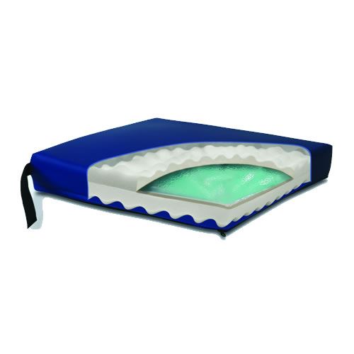 Gel Convoluted Foam Cushion 18  x 16  x 3  Navy