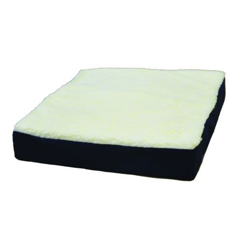 Gel Wheelchair Cushion w  Fleece Top 16  x 18  x 3.5