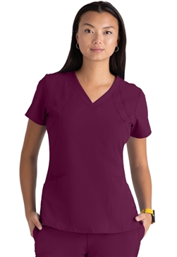 Barco One Women's 4 pocket Fashion Scrub Top #5105