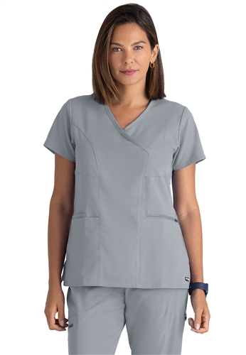 Grey's Anatomy Spandex Stretch Surplice Tops #GRST001